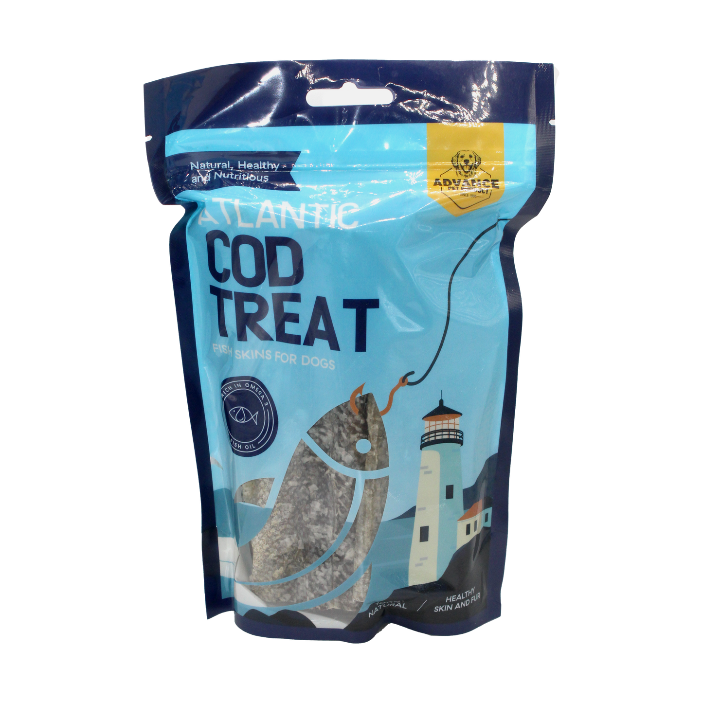 Wild Caught Atlantic Cod Skin Treats – Crunchy, Omega-Rich Chews for Dogs