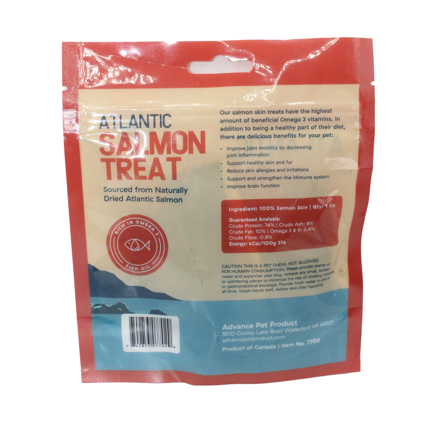 Wild Atlantic Salmon Dog Treats for Training | Natural & Healthy Chews - Advance Pets Product