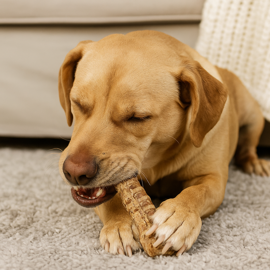 Water Buffalo Trachea Dog Chew – Natural Crunchy Dog Treat for Dental Health