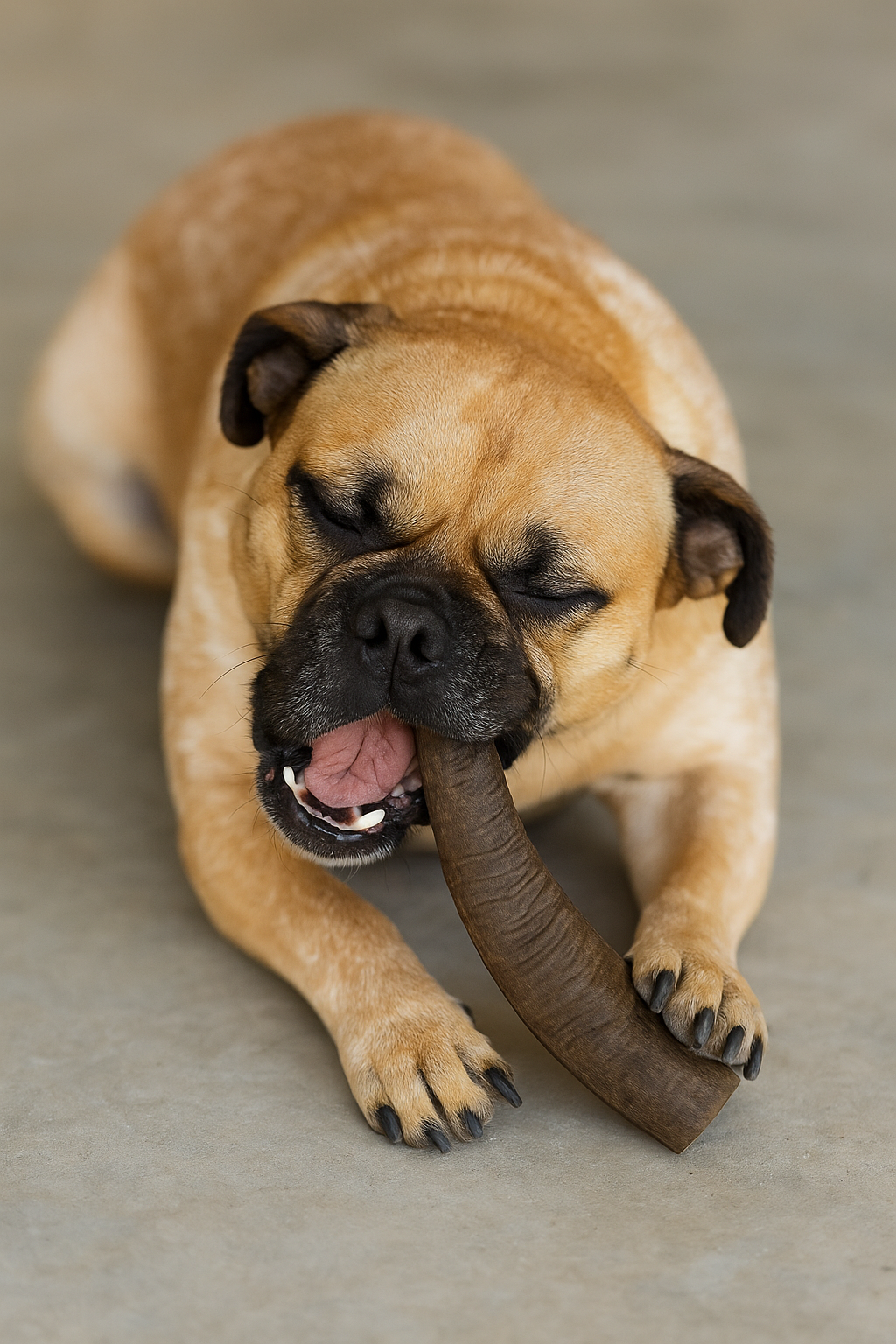 Natural Goat Horn Dog Chew – No Marrow, Long-Lasting Dental Treat