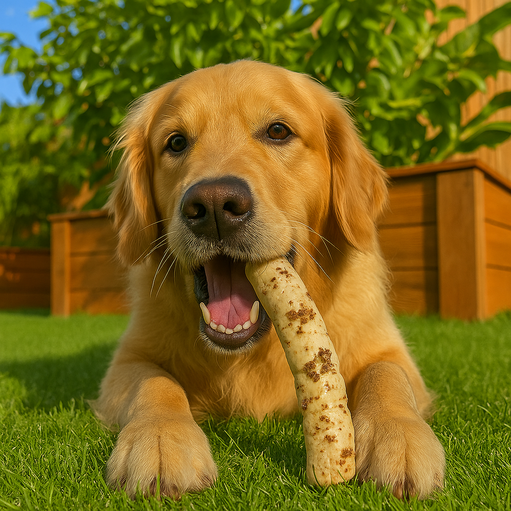 Buffalo Beef Cheek Roll with Bully Dust – All Natural Dog Chew - 1 Pc.