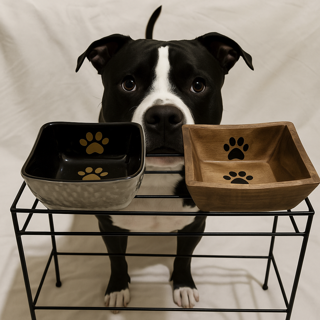 Elegant Doggie Dining Table – Elevated Pet Feeder with Non-Slip, Anti-Rattle Base for Dogs - Advance Pets Product