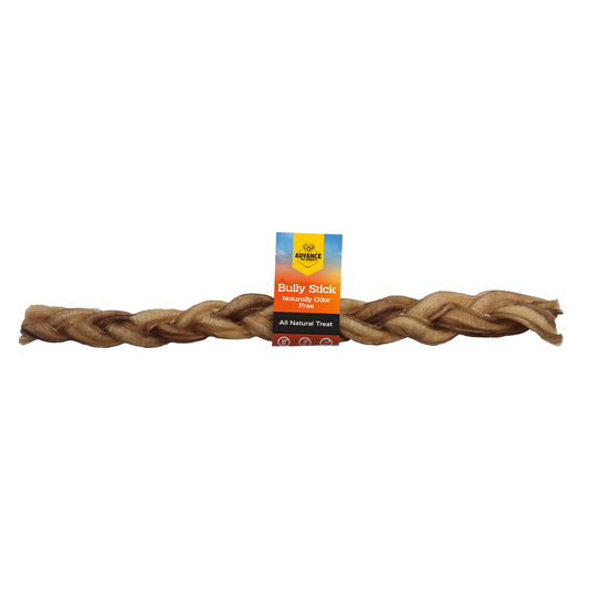 Braided Bully Sticks for Dogs (1 Piece) – All-Natural, Long-Lasting Dog Chews