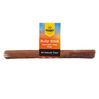 Natural Bully Sticks for Dogs (1 Piece) – Safe, Tasty & Fully Digestible Dog Chews (PLAIN)