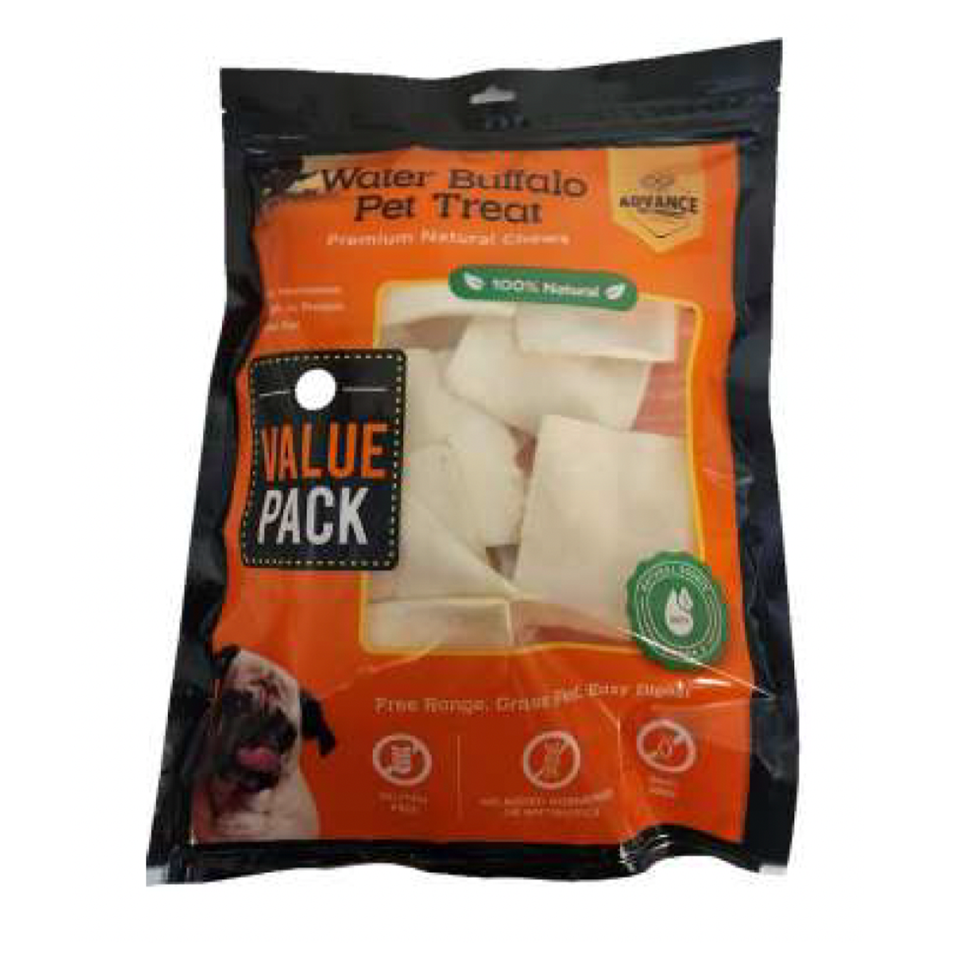 20 Pack Beef Cheek Chips – 100% Natural, Grass Fed, Long Lasting Dog Chews - Advance Pets Product