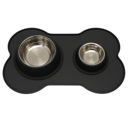 Large Bone-Shaped Silicone Mat – Mess-Free Feeding in Style - Advance Pets Product
