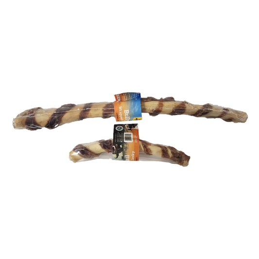 Water Buffalo Tail Wrapped in Jerky – Natural, Long-Lasting Dog Treat - Advance Pets Product
