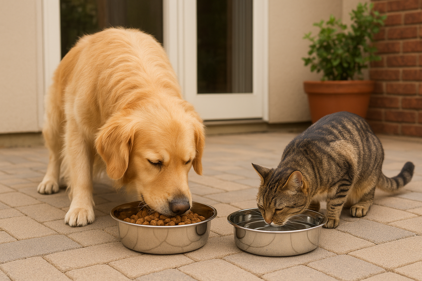 Regular Heavy Feeding Bowl - Durable Stainless Steel Dog Food & Water Dish - Advance Pets Product
