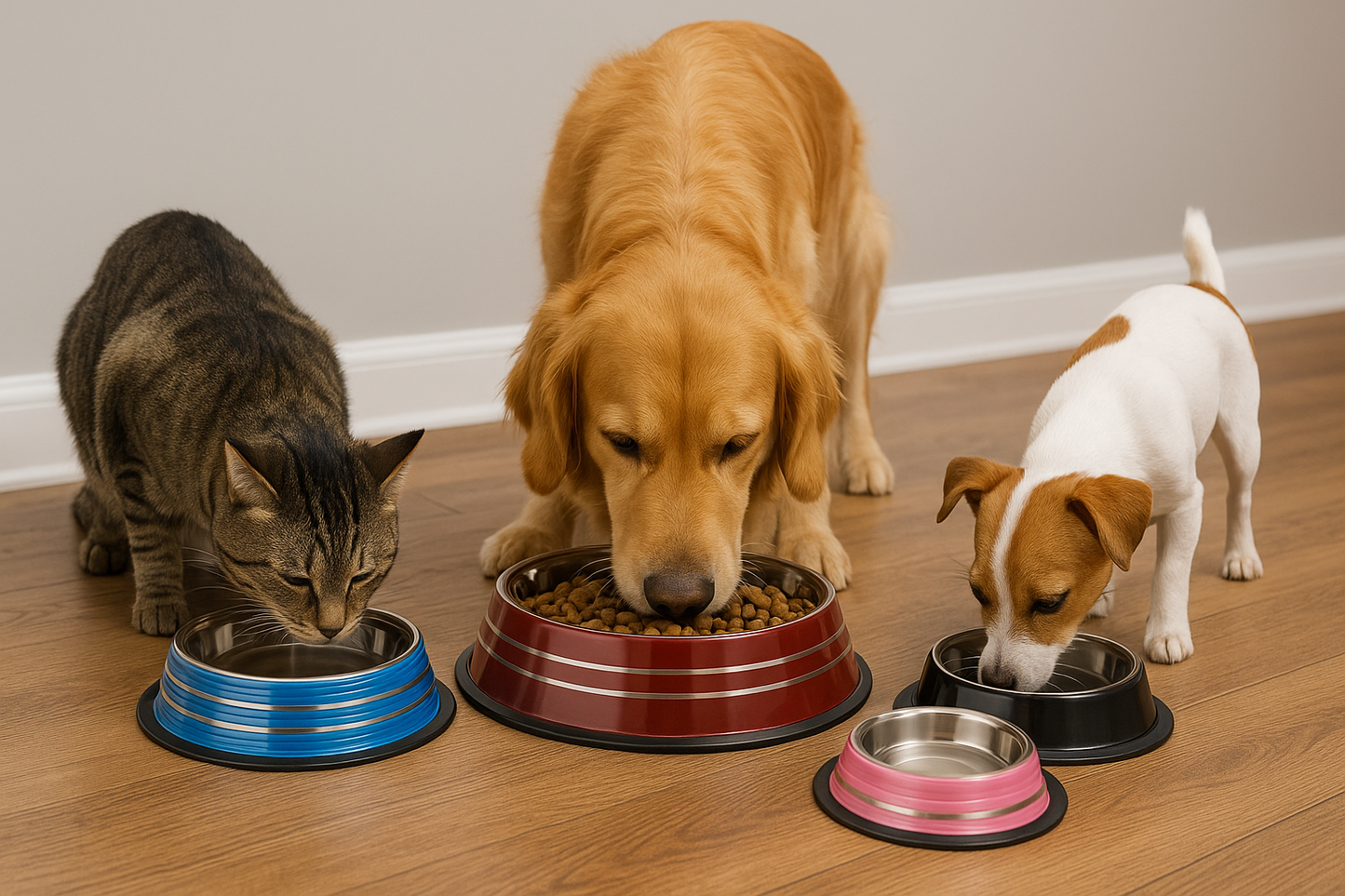 Colored Stainless Steel Non-Skid Bowls for Dogs and Cats – Durable, Stylish Feeding Bowls by Advance Pets Products - Advance Pets Product
