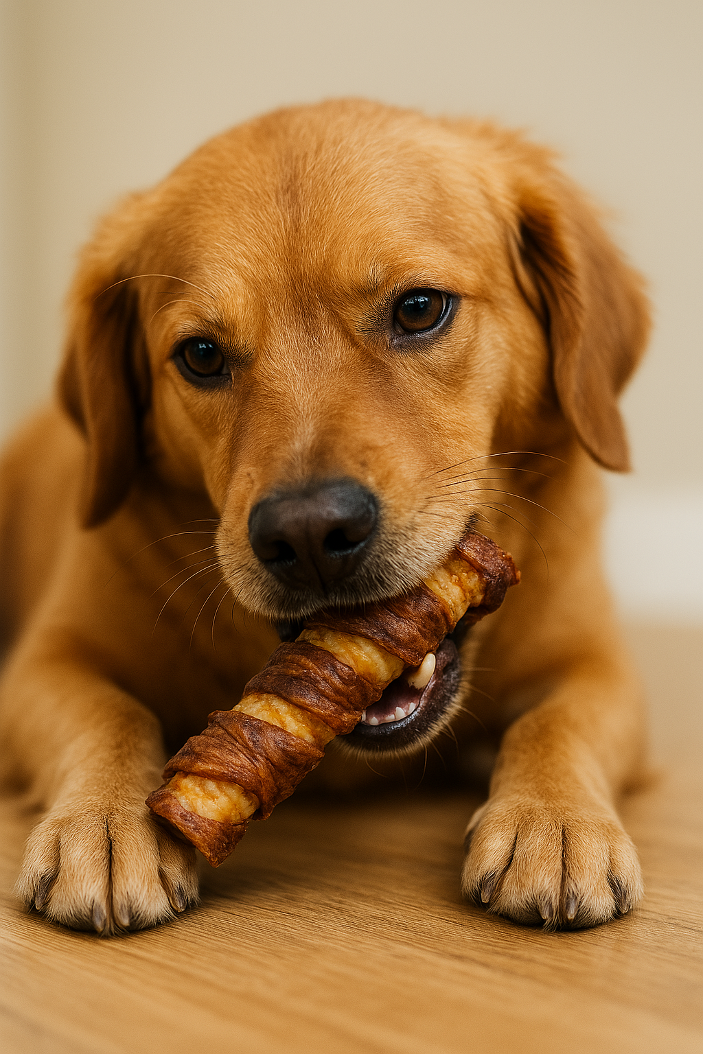 Buffalo Lung Wrapped Trachea Dog Chews – Natural, Crunchy & Protein-Rich Treats (6'' & 10'') - Advance Pets Product