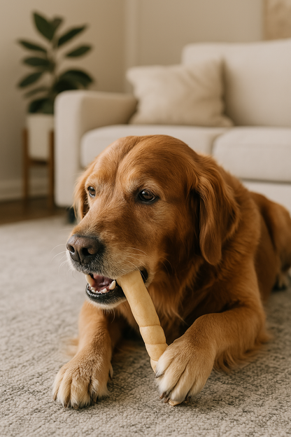 Natural Water Buffalo Cheek Roll Dog Chews – Long-Lasting, Rawhide-Free Treats - Advance Pets Product