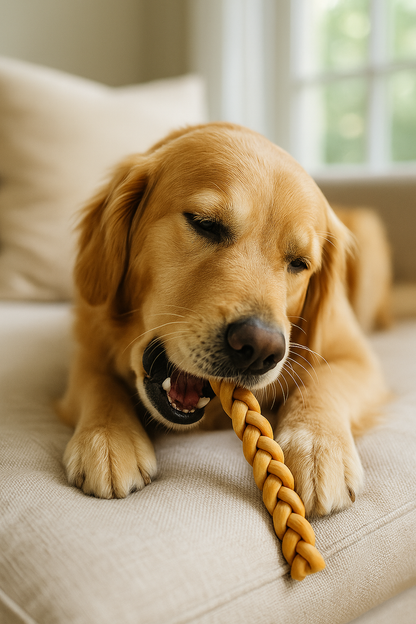 Braided Collagen Sticks for Dogs – Long-Lasting, High-Protein Chews for Joint & Coat Health