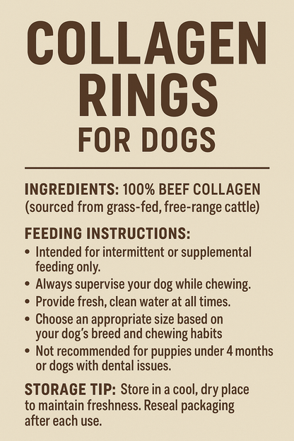 Collagen Rings for Dogs – All-Natural, Long-Lasting Joint Support