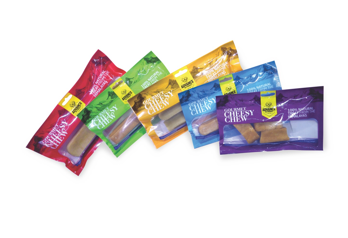All-Natural Gourmet Cheesy Chews for Dogs – Long-Lasting, High-Protein Yak Milk Treats - Advance Pets Product