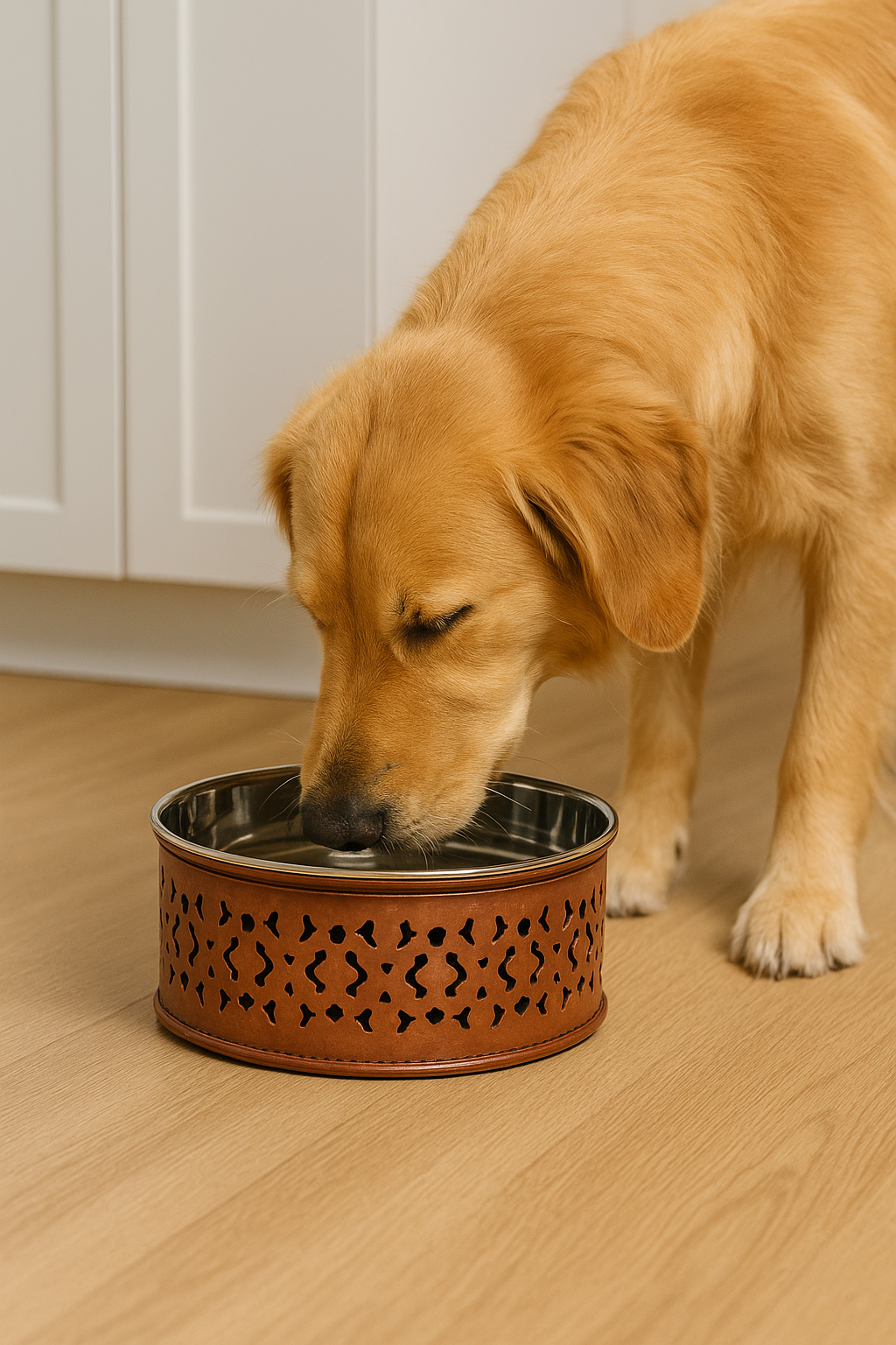 Windsor Elevated Dog Feeder with Built-In Storage – Raised Stainless Steel Bowls for Better Posture, Digestion & Organization - Advance Pets Product