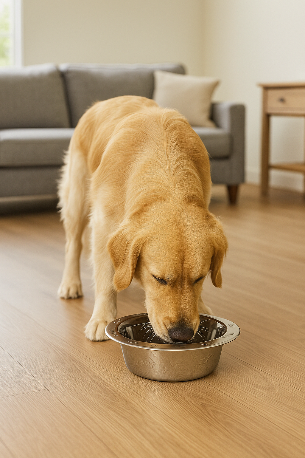 Stainless Steel Regular Embossed Dog Feeding Bowl – Durable, Non-Skid Design, Multiple Sizes Available - Advance Pets Product