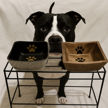 Elegant Doggie Dining Table – Elevated Pet Feeder with Non-Slip, Anti-Rattle Base for Dogs - Advance Pets Product