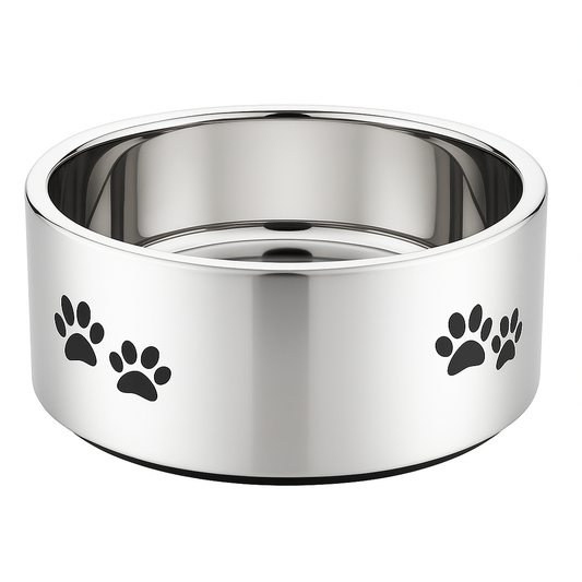 Double Wall Stainless Steel Heavy Feeding Bowl – Insulated, Non-Skid Feeding Bowl by Advance Pets Products - Advance Pets Product