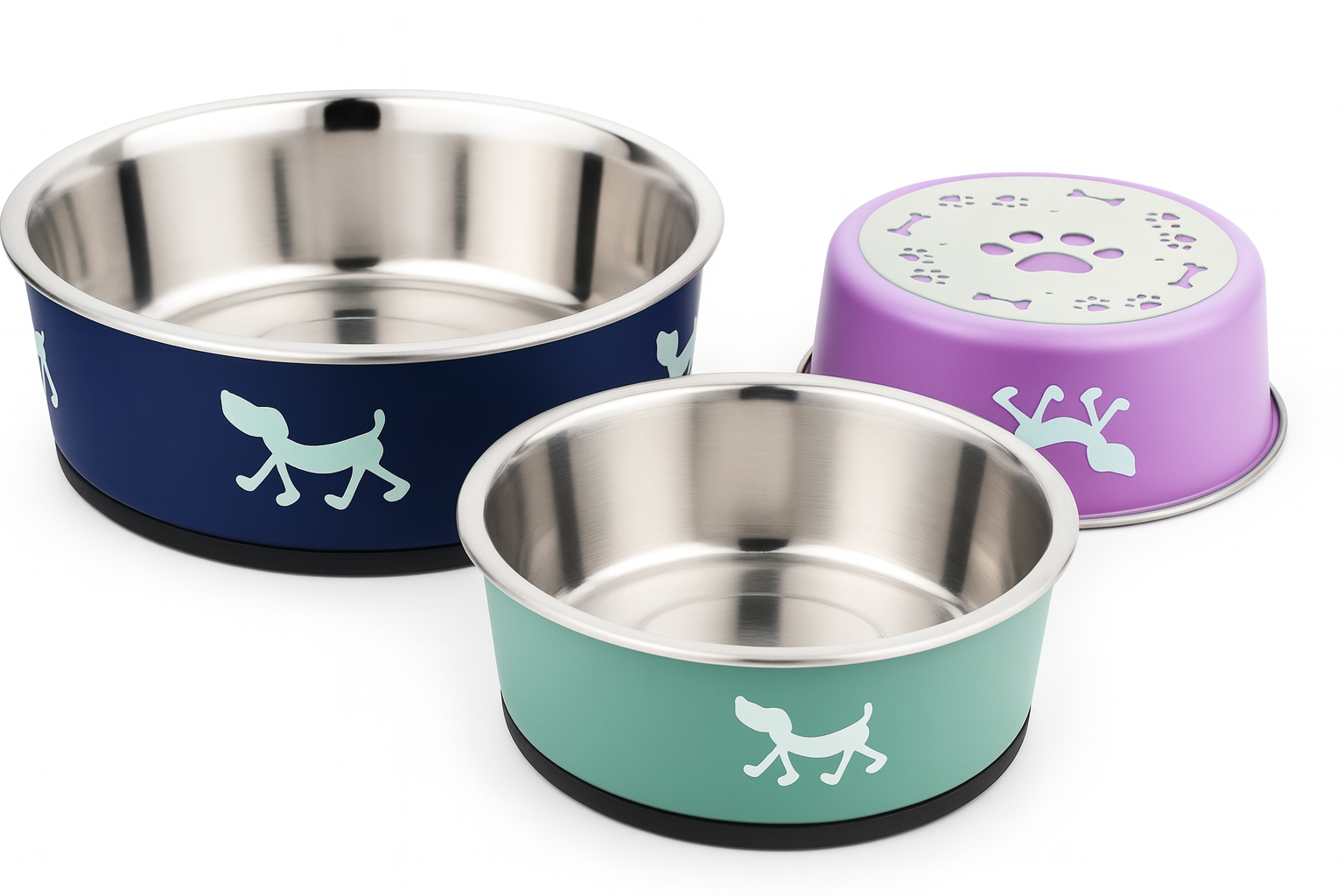 Panache Colored Dog Bowls – Stylish & Durable Pet Feeding Solution - Advance Pets Product