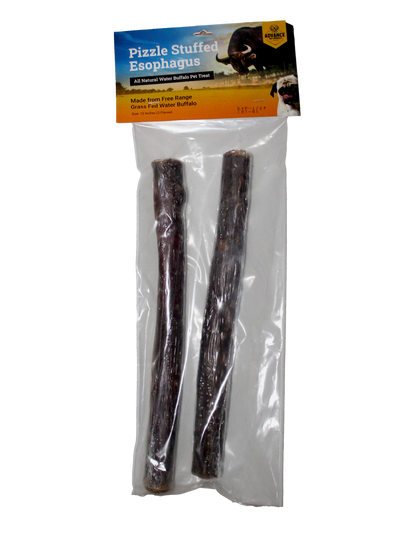 Beef Pizzle Stuffed Esophagus Dog Chews – Natural, High Protein, Dental Health Treats for Dogs
