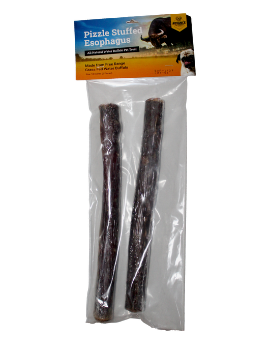 Beef Pizzle Stuffed Esophagus Dog Chews – Natural, High Protein, Dental Health Treats for Dogs