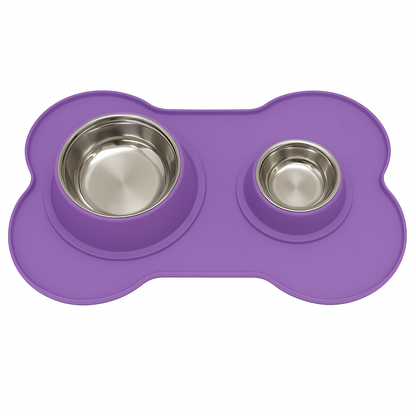 Large Bone-Shaped Silicone Mat – Mess-Free Feeding in Style - Advance Pets Product