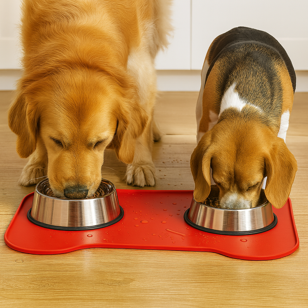 Large Bone-Shaped Silicone Mat – Mess-Free Feeding in Style - Advance Pets Product