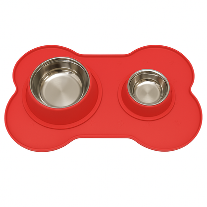 Large Bone-Shaped Silicone Mat – Mess-Free Feeding in Style - Advance Pets Product