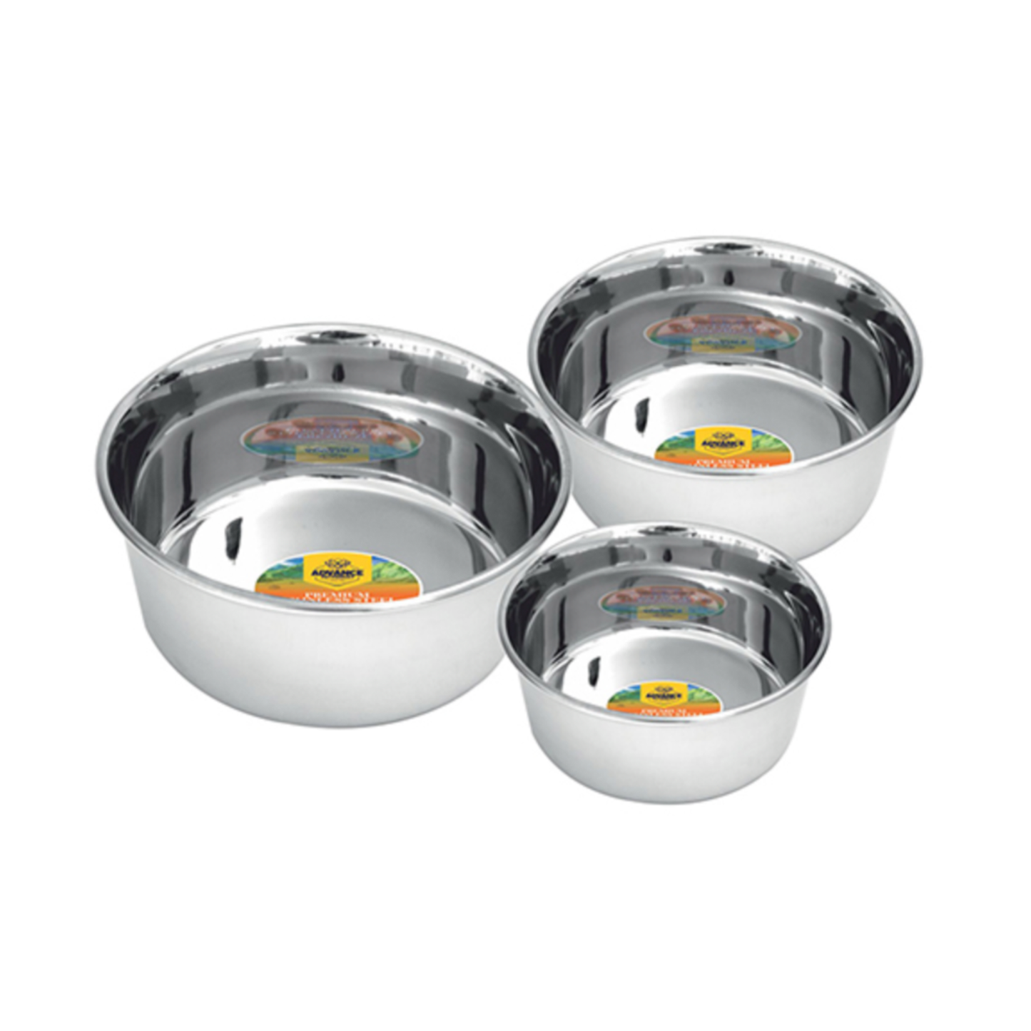 Regular Heavy Feeding Bowl - Durable Stainless Steel Dog Food & Water Dish - Advance Pets Product