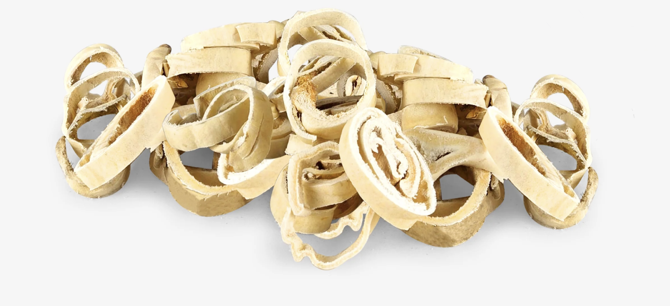 100% Natural Water Buffalo Cheek Roll Ring – High Protein Dog Chew Treat - Advance Pets Product