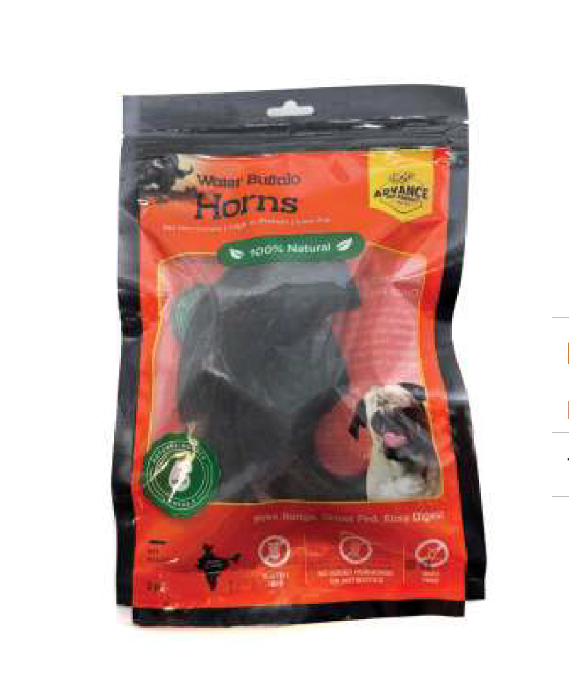 All-Natural Water Buffalo Horn Dog Chew – Long-Lasting, Safe Alternative to Rawhide - Advance Pets Product