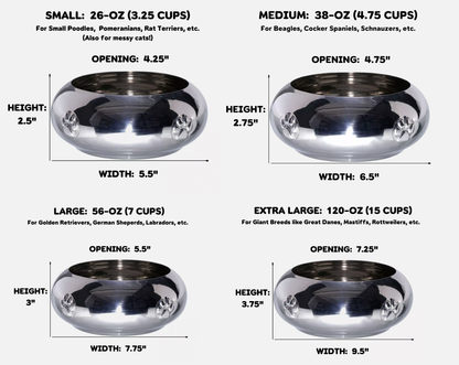Unspill-a-Bowl® No-Spill Stainless Steel Dog Bowl – Mess-Free, Heavy-Duty & Dishwasher Safe - Advance Pets Product