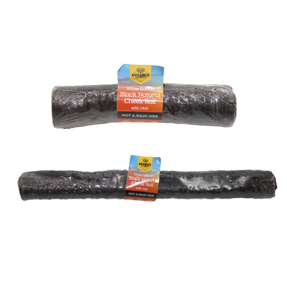 Natural Black Water Buffalo Cheek Roll Dog Chew – Long-Lasting, Rawhide-Free Treat