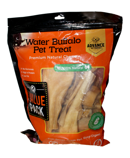 (VALUE PACK) Water Buffalo Cheek Strips – Long-Lasting, Rawhide-Free Dog Chews Packed with Protein