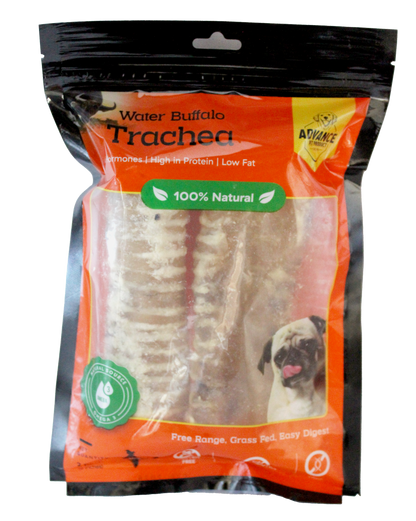 Premium Buffalo Trachea Dog Chews – 100% Natural, Tasty Treats for Healthy Chewing - High-Protein, Grain-Free - Pack of 2 - Advance Pets Product