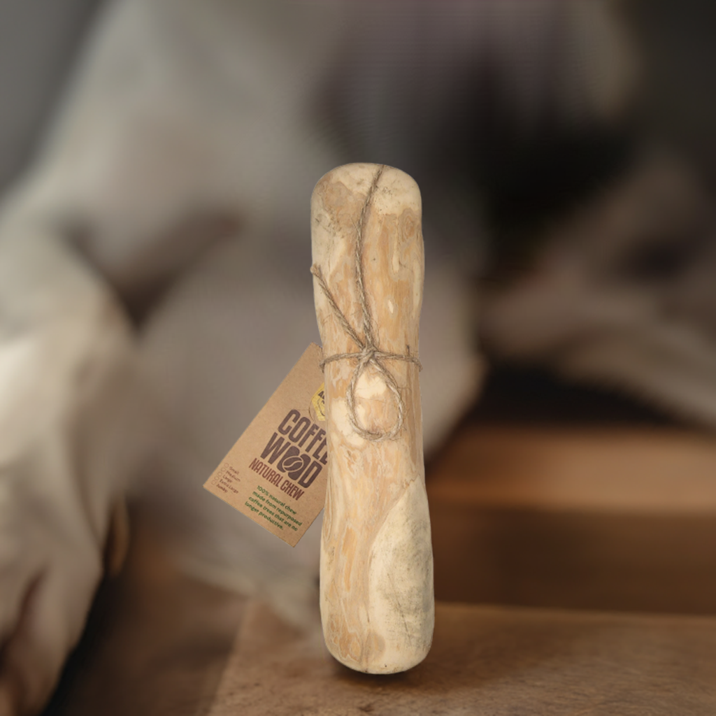 Coffee Wood Dog Chew – All-Natural, Eco-Friendly & Long-Lasting Chew Stick for Safe Dental Health & Stress Relief - Advance Pets Product